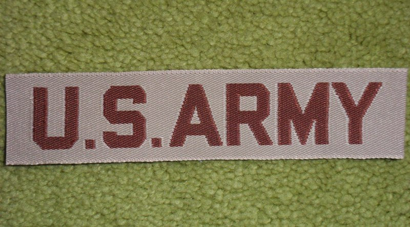 Nametape Schriftzug US Army Gewebt