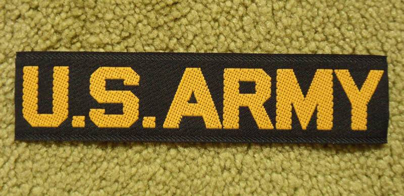 Nametape Schriftzug US Army Gewebt